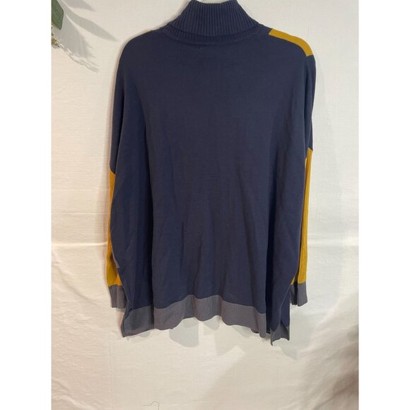 Jones New York Women's Color Block Turtleneck Sweater Long Sleeve Size L - Picture 2 of 15